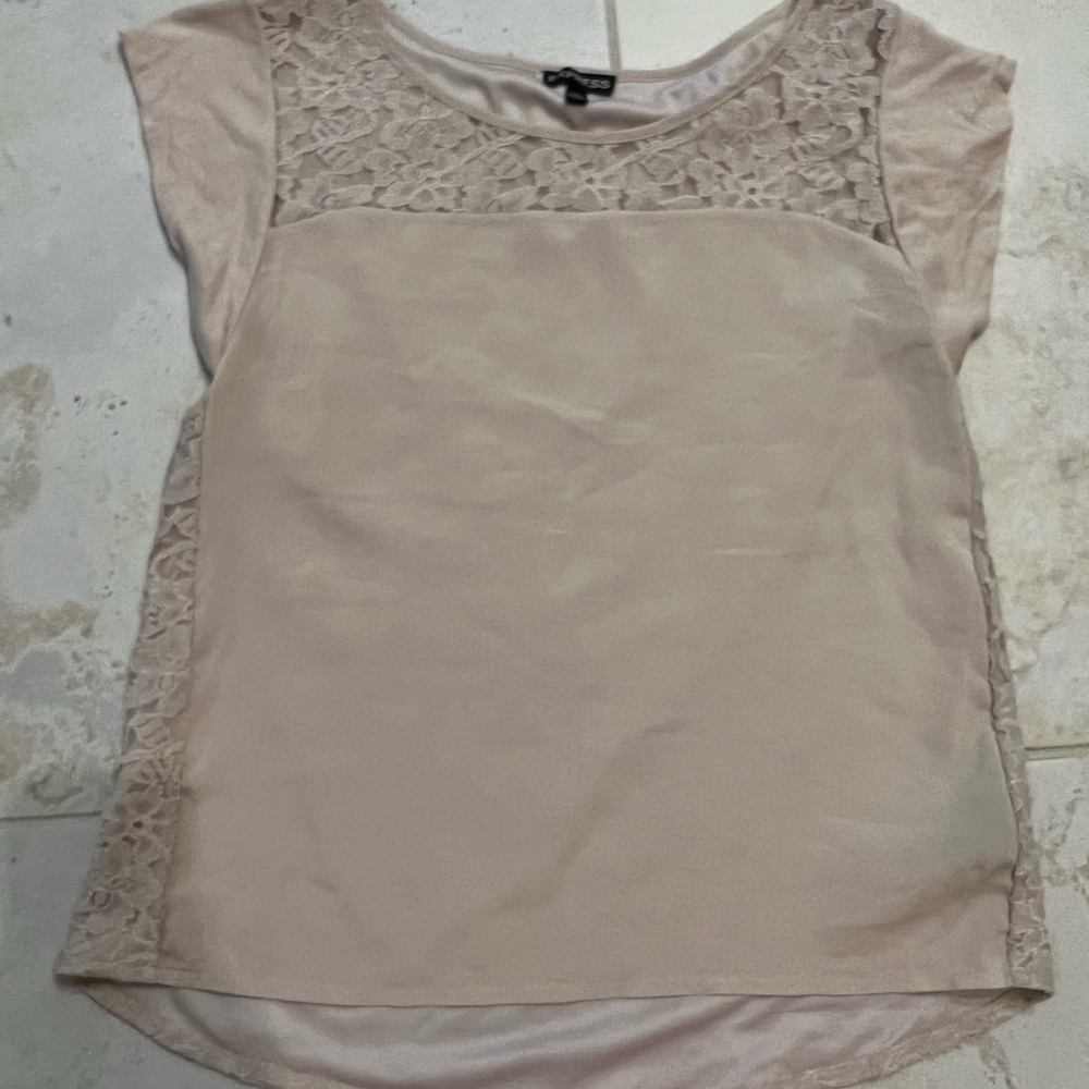 Express Beige Blouse with embellishments